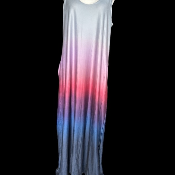Ombre Tank Summer Adjustable Strap Dress 2XL BNWT - Picture 6 of 9